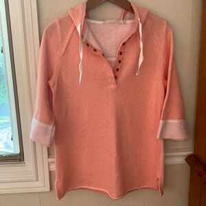 Soft Surroundings Hooded Pull Over Top